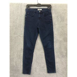 TopShop Moto Leigh Mid Rise Skinny Jean Womens 28 Stretch Blue Denim